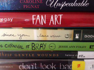 More books, some of them review copies from publishers. However, I had to get a majority of books from the library.