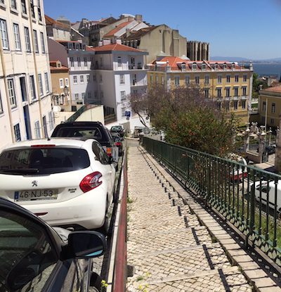 The Lisbon neighborhood of Mouraria has become popular with visitors. But do you want to drive in this?