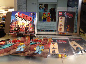 The movie swag from the studio. In the backdrop is my Instagram feed with one of @berryyeung's creations.