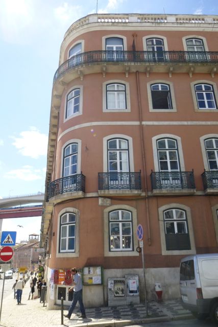 The corner of Rua Dias Coelho and Calvário, near the LX Factory. Rua Dias Coehlo was renamed after the revolution for an artist assassinated by the PIDE (fascist secret police) in 1961.