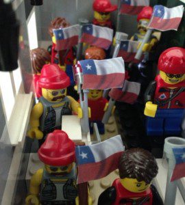 The Press Room at Maracanã Stadium, where #worldcup2014 fever has turned these formerly law-abiding but ticketless #chile fans into a gate-crashing mob.