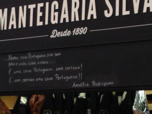 I spent a lot of time researching fado for a novel in progress, so I was thrilled to see this line made famous by Amália Rodrigues.