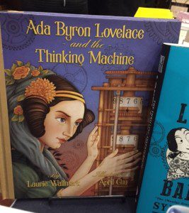 My fellow VCFA'er Laurie Wallmark's acclaimed new picture book at Bluestockings. Laurie is one of the people giving advice for PiBoIdMo.